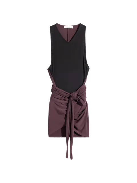 LEMAIRE Sleeveless Wrap Top Black OT0008LJ1050