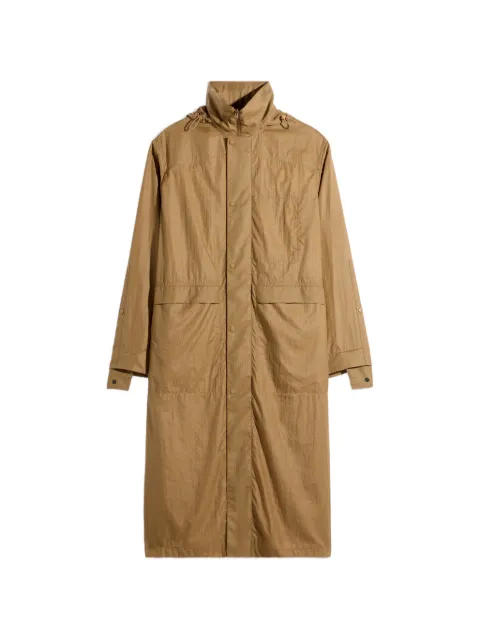 LEMAIRE hooded raincoat in light nylon Brown OW1202LF1582