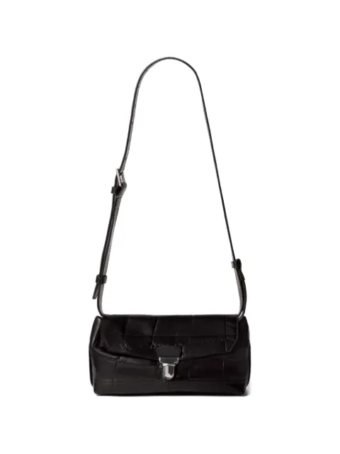 LEMAIRE small soft Gear bag in leather Black BG0084LL0190