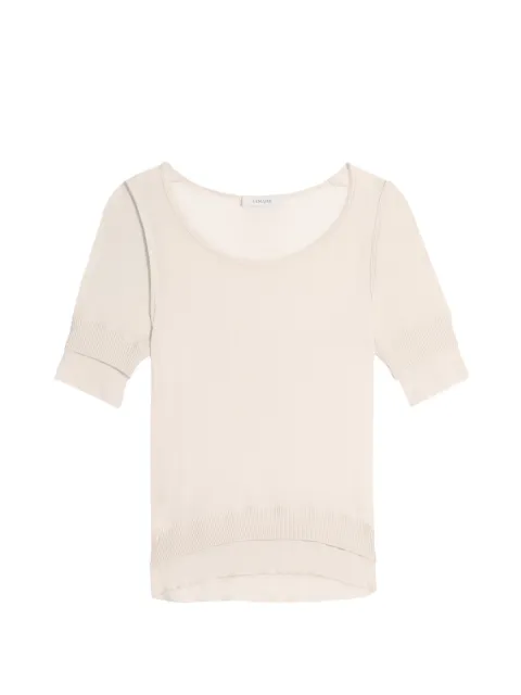 LEMAIRE Trompe L'oeil short-sleeve T-shirt Neutrals TS0025LK1017