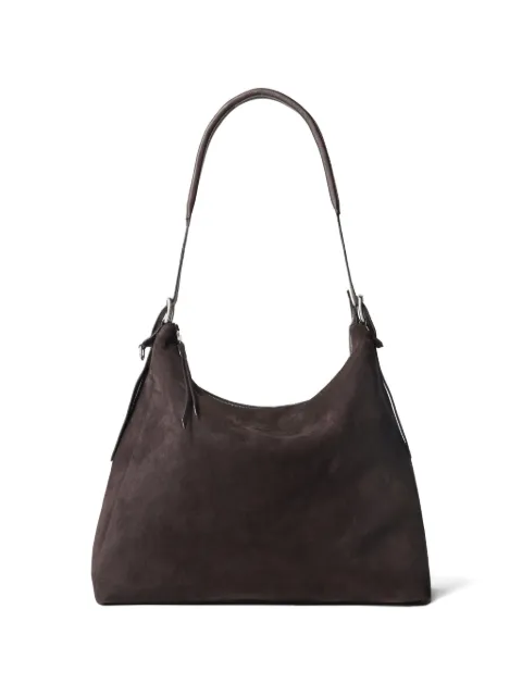 LEMAIRE belted shoulder bag in suede leather Brown BG0189LL0125
