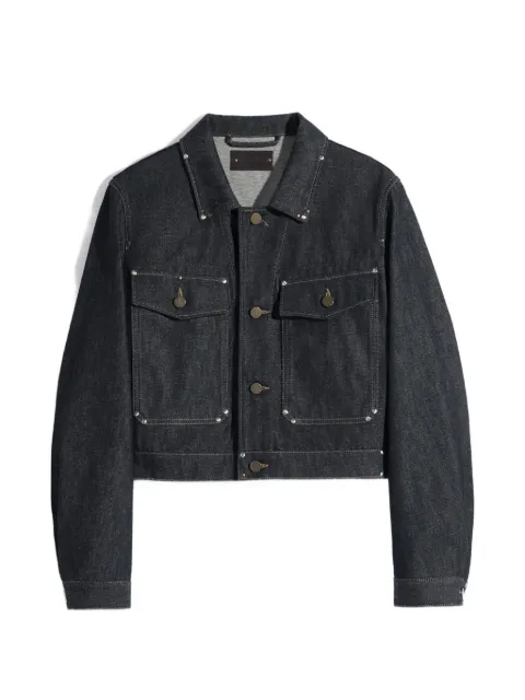LEMAIRE studded cropped denim jacket Blue OW1233LD1061