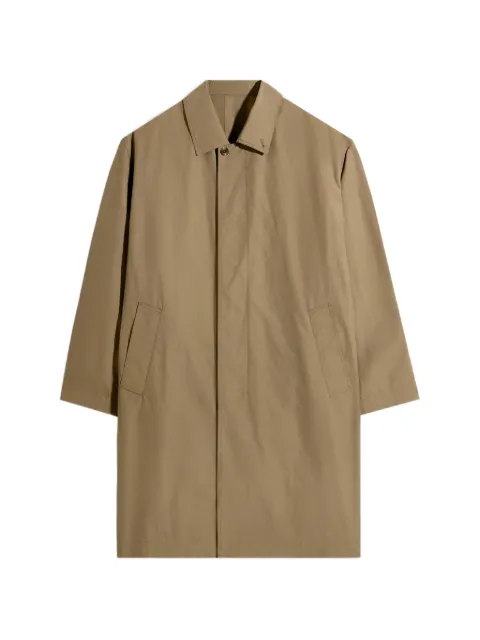 LEMAIRE car coat in ventile® cotton Neutrals OW1224LF1570