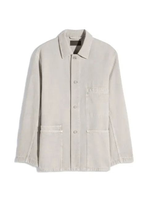 LEMAIRE utility overshirt in snow broken twill Neutrals SH1266LD1052