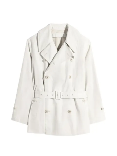 LEMAIRE cropped trench in ventille® cotton Neutrals OW1203LF1570