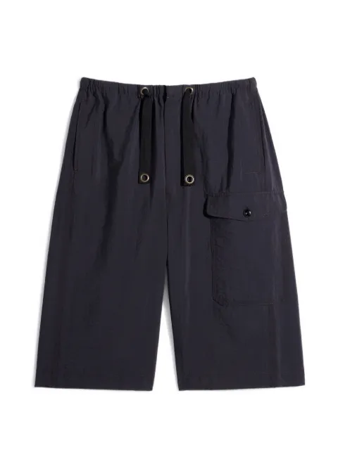 LEMAIRE cargo easy shorts in washed technical cotton Black PA1290LF1563