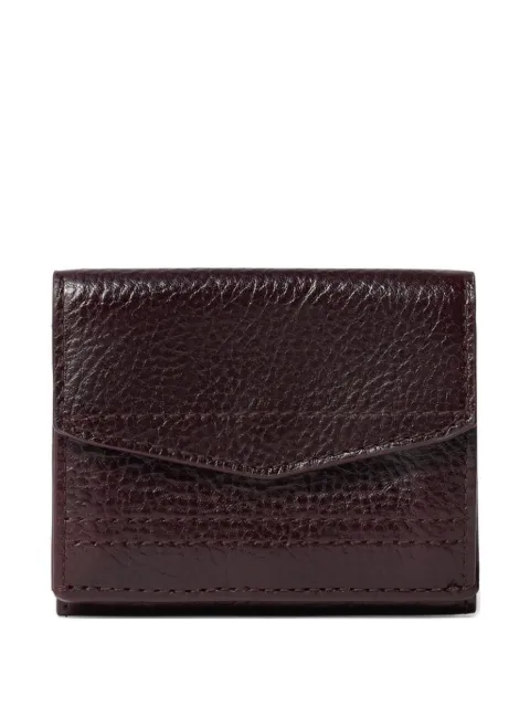 LEMAIRE Gear trifold wallet in leather Brown SL0105LL0067