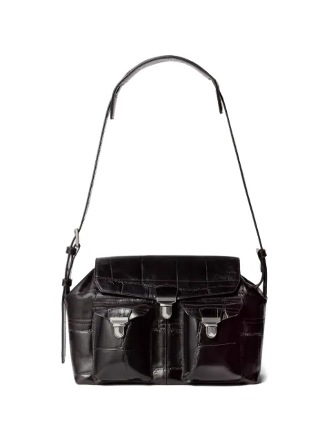 LEMAIRE medium Gear bag in leather Brown BG0096LL0190