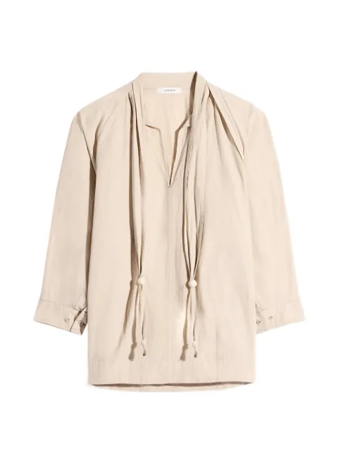 LEMAIRE long-sleeve scarf shirt Neutrals SH1222LF1399
