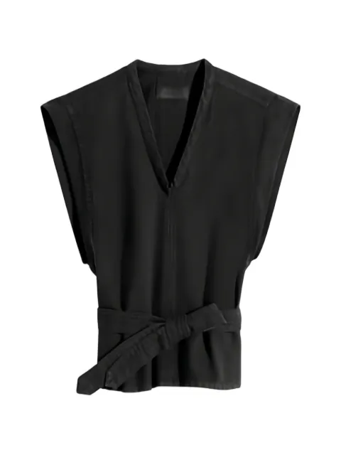 LEMAIRE V-neck top Black OT0011LD1071