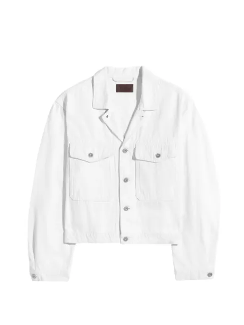 LEMAIRE buttoned trucker jacket White OW1188LD1069