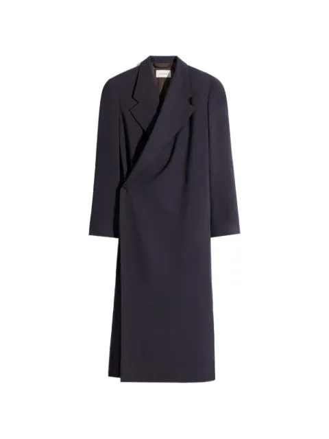 LEMAIRE draped wrap coat Black CO1150LF1537