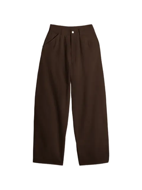 LEMAIRE large pants in dyed broken twill Brown PA1224LD1067