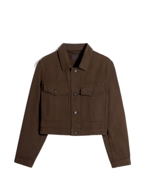 LEMAIRE twill cropped blouson Brown OW1191LD1068