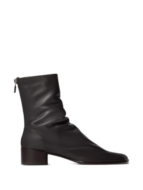 LEMAIRE glove zip ankle boots Brown FO0264LL0154