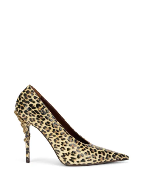 Roberto Cavalli animal-print leather pumps Neutrals WKS009PZS02