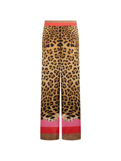 Roberto Cavalli animal-print trousers Neutrals WQT210OZR33