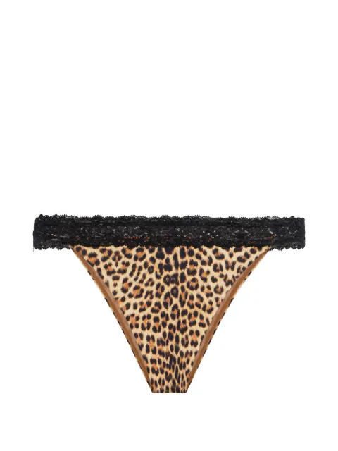 Roberto Cavalli leopard print lace swimwear Neutrals WQW015HVR31