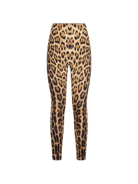 Roberto Cavalli leopard-print leggings Neutrals WQT23ALNQ71