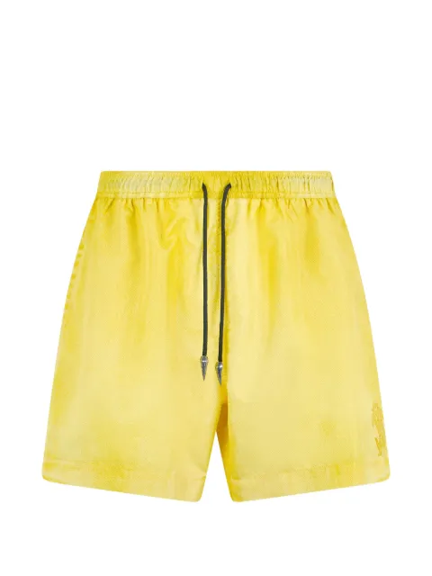 Roberto Cavalli drawstring-fastening swim shorts Yellow WRH00U5RR37