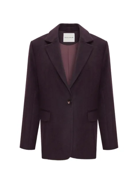OCCLEUS Charli peaked-lapel blazer Purple OCC106060BURGUNDY