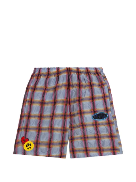 BARROW checked patch shorts Grey S6BWUABE081
