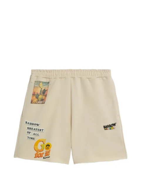 BARROW graphic-print shorts Neutrals S6BWUABE034