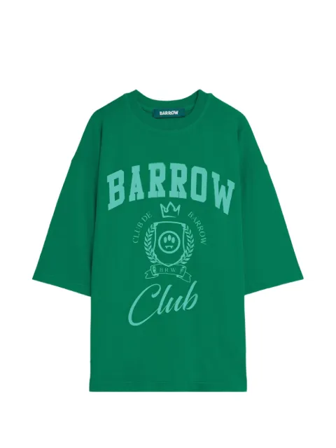 BARROW logo-print T-shirt Green S6BWUATH019