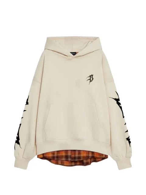 BARROW graphic hoodie Neutrals S6BWUAHS021