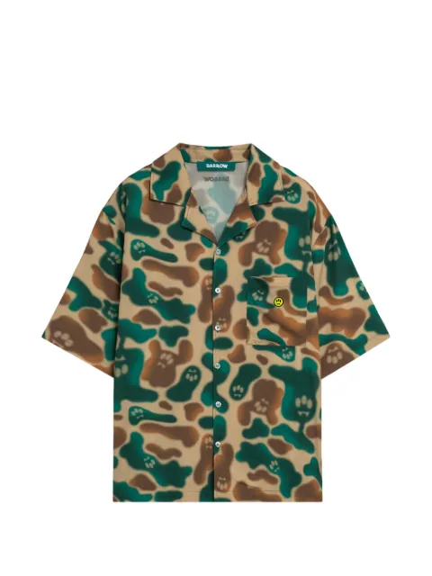 BARROW camouflage pocket shirt Neutrals S6BWUASI113