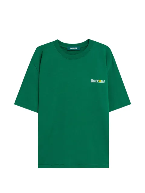 BARROW round neck graphic T-shirt Green S6BWUATH085