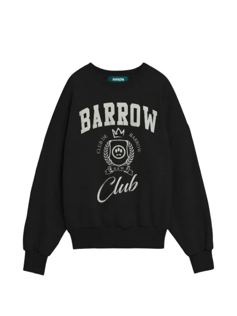 BARROW open-back sweatshirt Black S6BWWOSW130