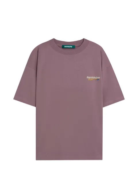 BARROW crewneck graphic T-shirt Purple S6BWUATH076