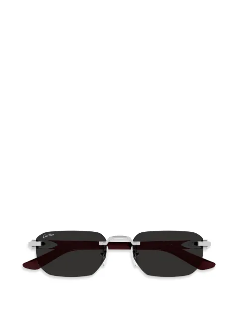 Cartier Eyewear rimless geometric sunglasses Silver CT0622S002