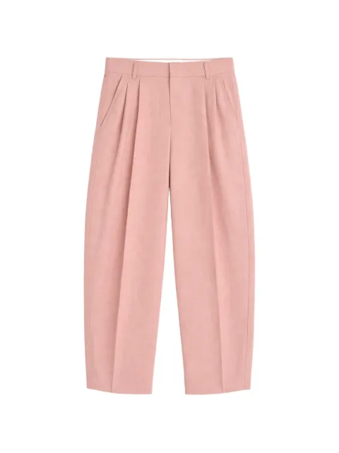 A Paper Kid pleated tapered trousers Pink S6PKWOPA039