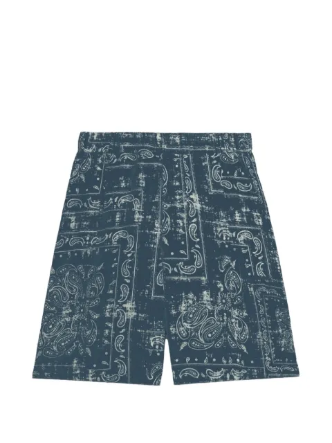A Paper Kid bandana bermuda shorts Blue S6PKMABE113