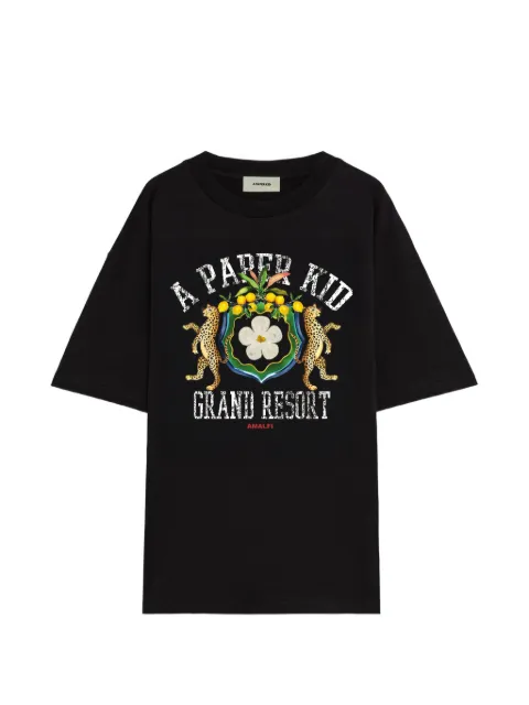 A Paper Kid jersey T-shirt Black S6PKUATH158