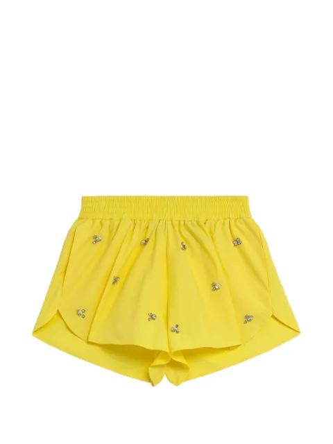 A Paper Kid Popline embellishment shorts Yellow S6PKWOSH136