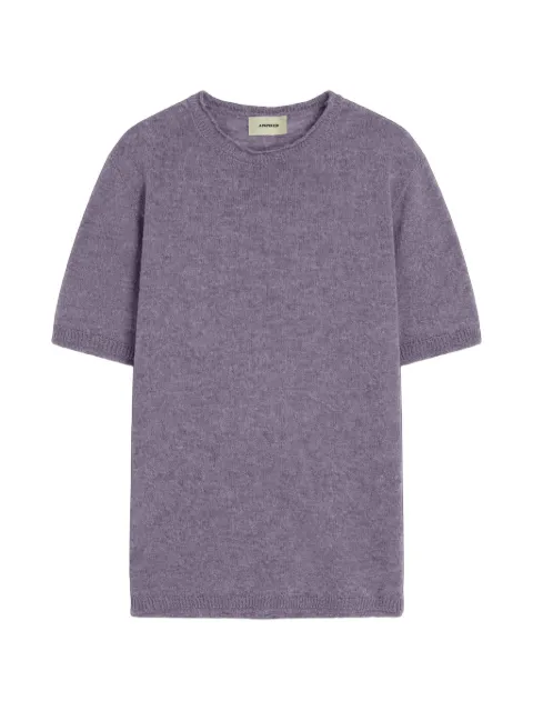 A Paper Kid knitted T-shirt Purple S6PKMAKE084