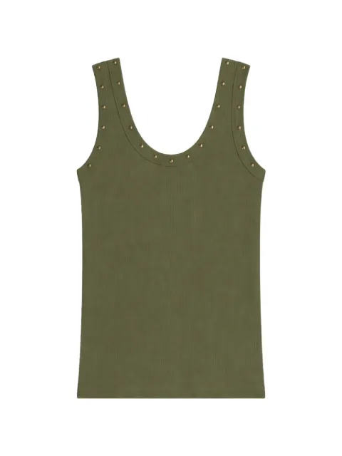 A Paper Kid studded tank top Green S6PKWOTA146