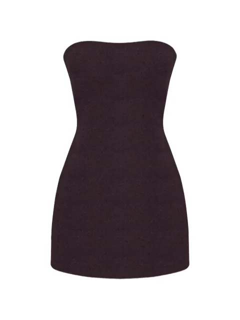 OCCLEUS Liv strapless mini dress Purple OCC102134BURGUNDY