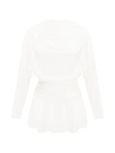 OCCLEUS Janis ruffled mini dress Neutrals OCC102153ECRU