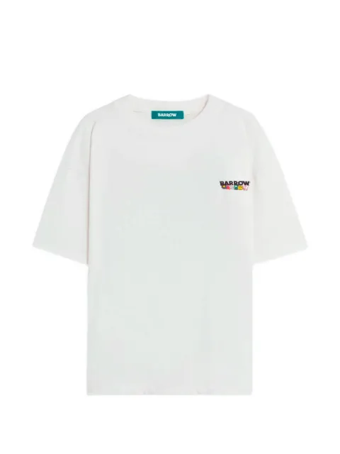 BARROW printed T-shirt White S6BWUATH032