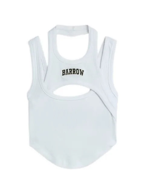 BARROW cutout ribbed top White S6BWWOTA131
