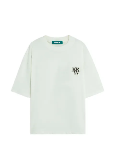 BARROW printed T-shirt White S6BWUATH103