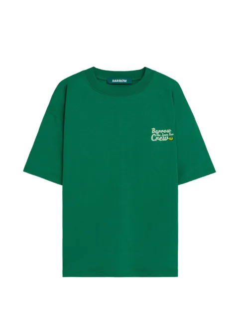 BARROW graphic crew neck T-shirt Green S6BWUATH077