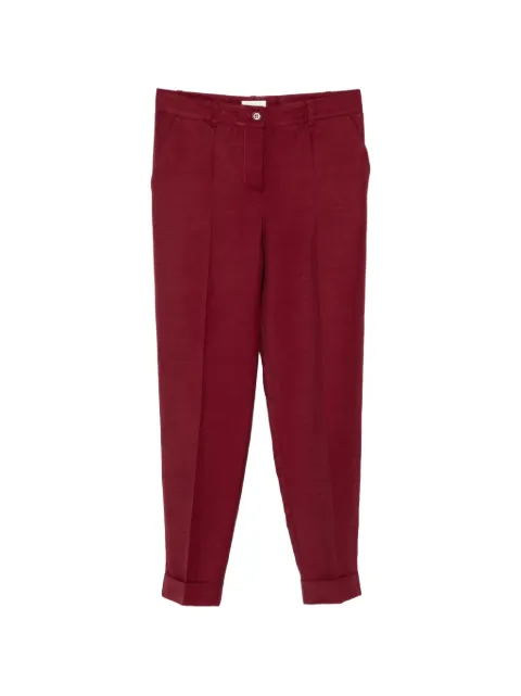 P.A.R.O.S.H. Raisa button tailored trousers Red RAISA26D232443