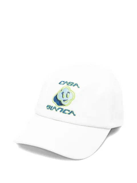 Casablanca embroidered-detail baseball cap White ASS26HAT00201