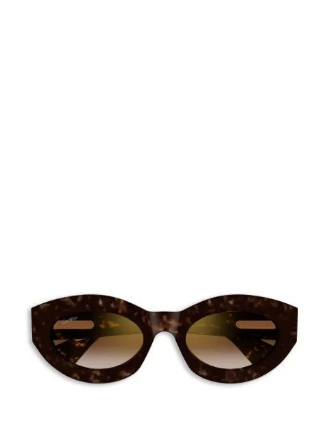 Cartier Eyewear leopard-detail sunglasses Brown CT0638S002