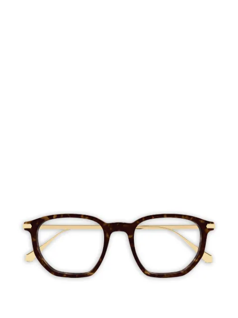 Cartier Eyewear browline glasses Brown CT0628O003